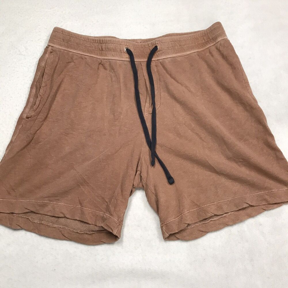 JAMES PERSE Vintage French Terry Sweat Short Men 34 (3 tag) Mocha Brown